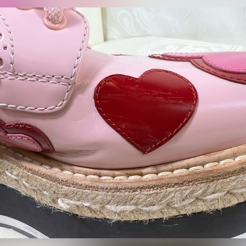 RARE - PRADA Pink Heart Platform Shoes - Picture 12 of 12
